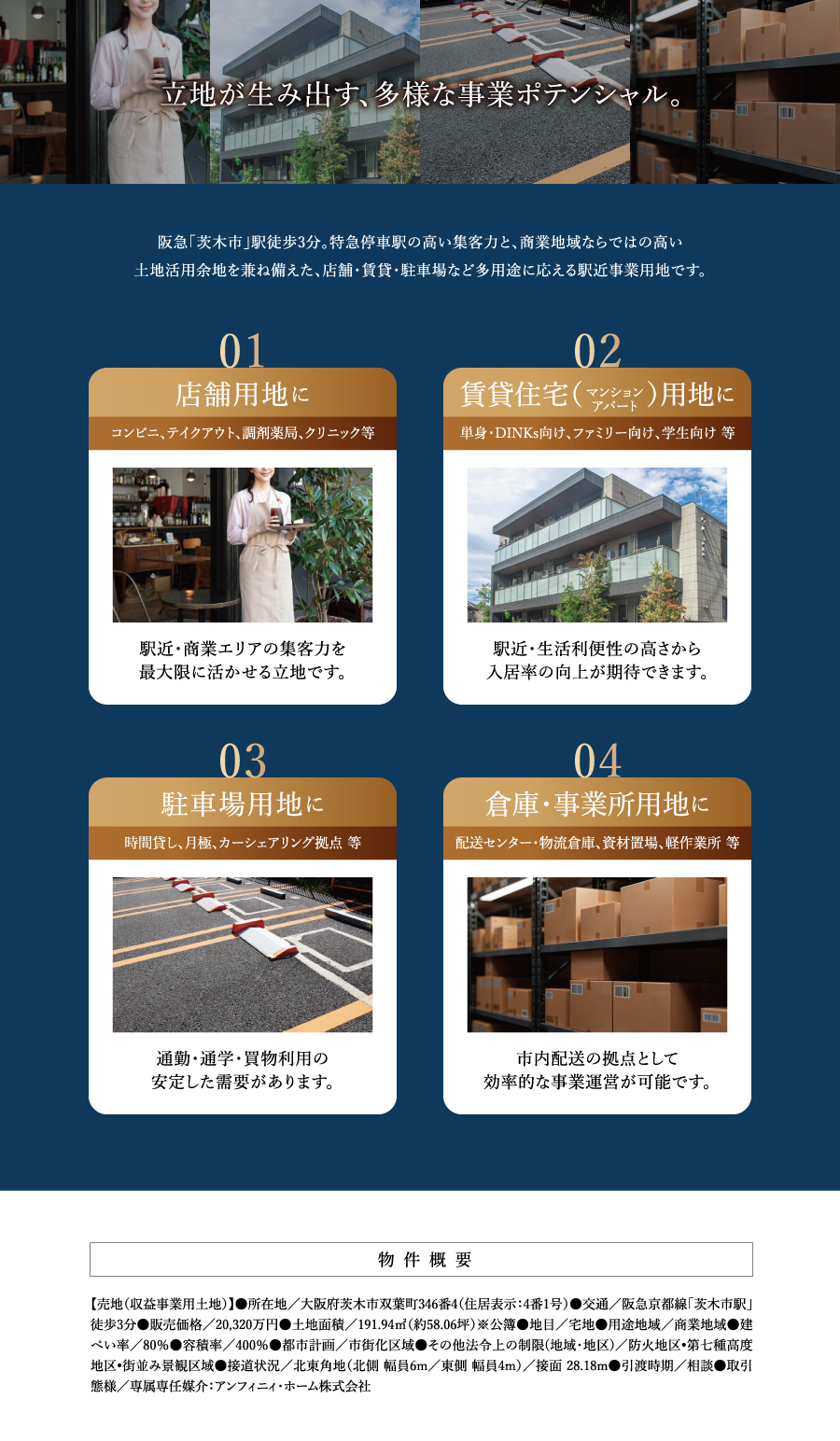 立地が生み出す、多様な事業ポテンシャル。